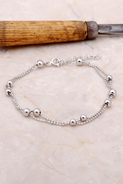 Sümer Telkari Dorissa Iki Sıralı Gümüş Bileklik 3383