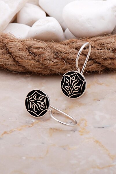 Sümer Telkari Laleli Elişi Gümüş Küpe 5934