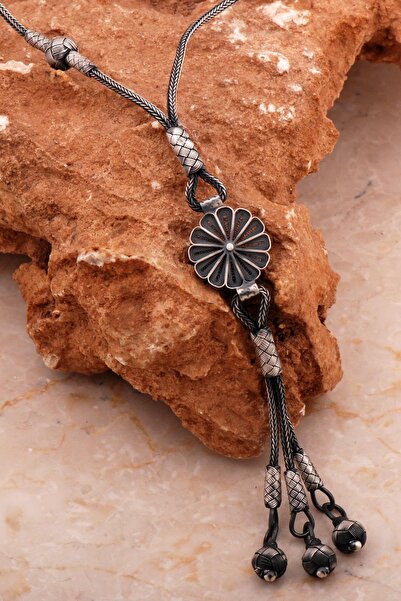 Sümer Telkari Telkari Ve Kazaziye İşlemeli Elişi Gümüş Gerdanlık Kolye 8019