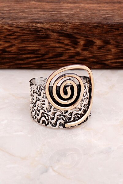 Sümer Telkari Çekiç Dövme El Yapımı Gümüş Yüzük 2887