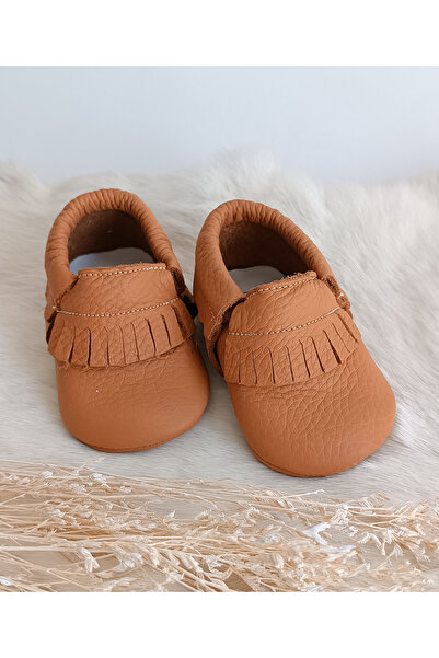 Hodore Rocco Cinnamon Leather Baby Moccasin