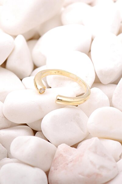 Sümer Telkari Çift Başlıklı Tasarım Altın Yaldızlı Gümüş Yüzük 3512