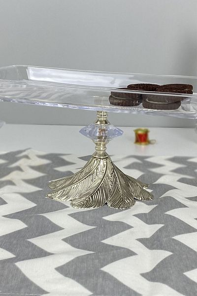 MAY HOME طبق تقديم مستطيل الشكل من كاند مادلين