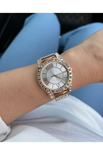 ÇENÇEN Çelik Taşlı Yeni Model Rolex Model Kol Saati