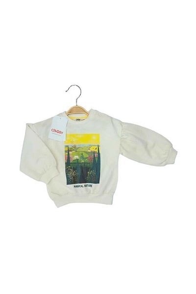 Çikoby Baby Girl Magical Nature Printed Sweatshirt