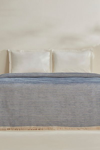Karaca Home Sion Blue Double Blanket
