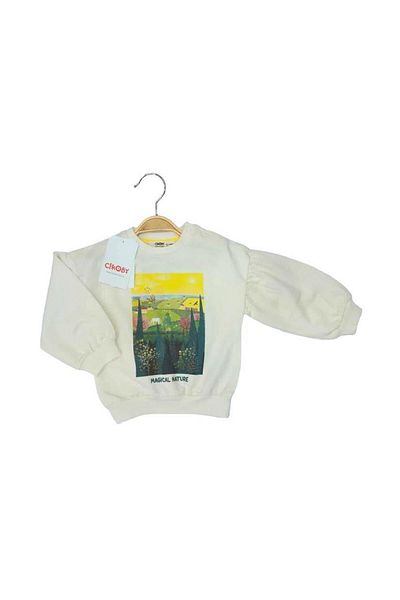 Çikoby Baby Girl Magical Nature Printed Sweatshirt