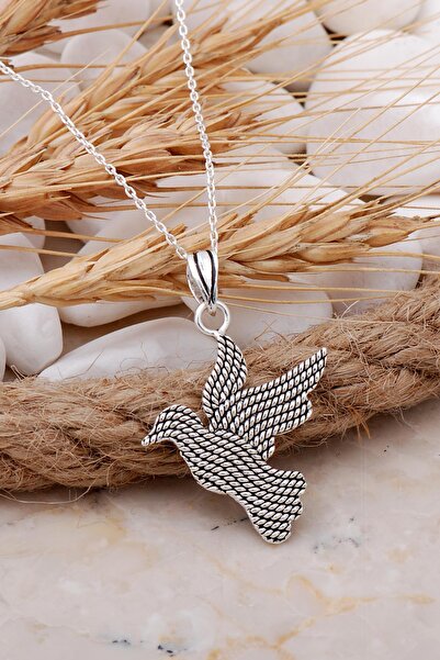 Sümer Telkari Güvercin Telkari Elişi Gümüş Kolye 7695