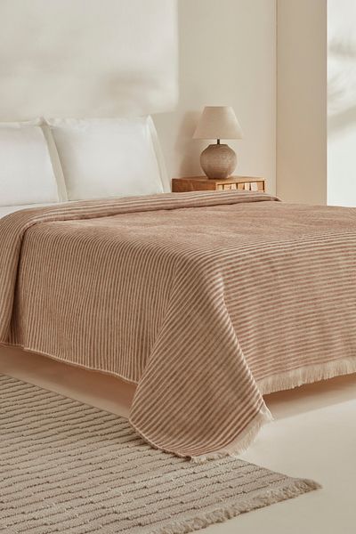 Karaca Home Sion Beige Double Blanket