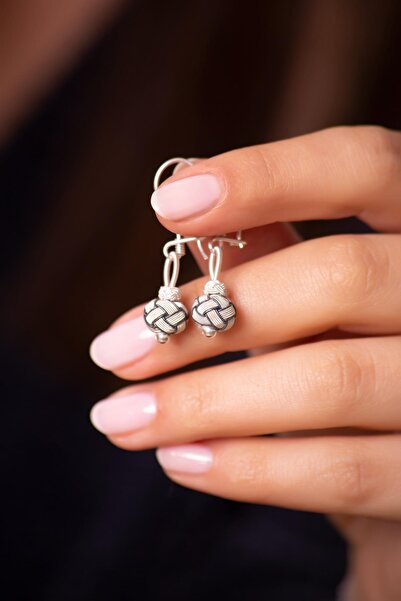 Sümer Telkari Kazaziye Işlemeli Elişi Gümüş Küpe 4233