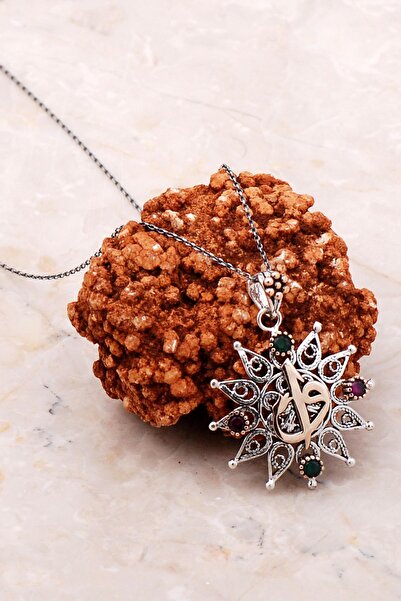 Sümer Telkari Telkari Işlemeli Elif Vav Yazılı Gümüş Kolye 6793