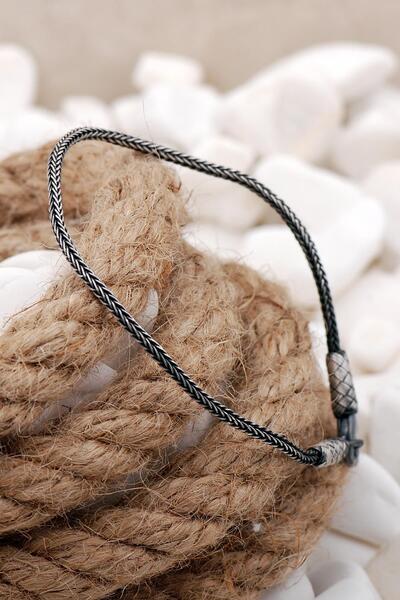 Sümer Telkari Kazaziye Işlemeli Sarma Elişi Gümüş Erkek Bileklik 3821