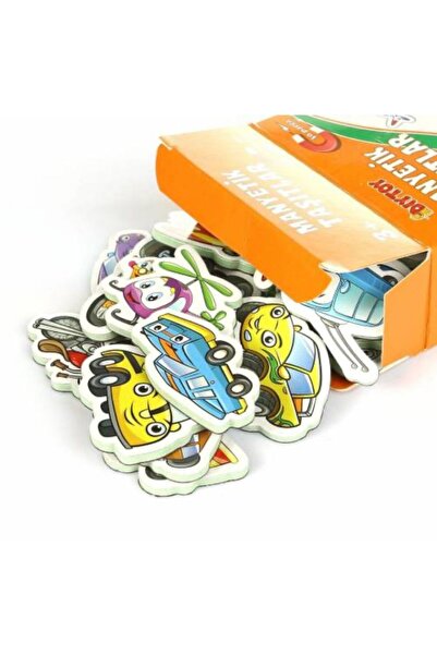 scntoys Manyetik Mıknatıslı Taşıtlar Oyuncak Buzdolabına Yapışan Magnet Eğiti...