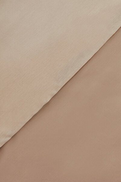 Karaca Home Beige 100% Cotton Single Duvet Cover Set
