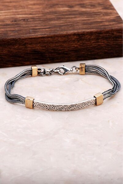 Sümer Telkari Yaşam Ağacı Elişi Tasarım Gümüş Bileklik 3252