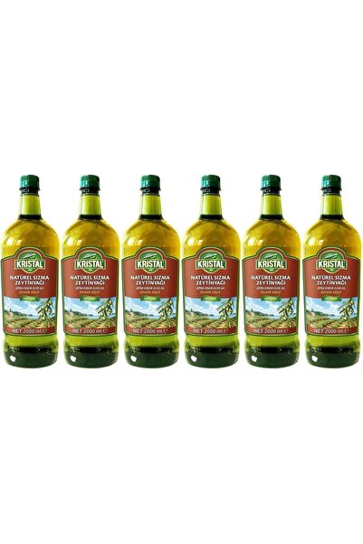 Kristal Zeytinyağı 12lt Natürel Sızma Soğuk Sıkım (PET) (6PK*2LT) 1 Koli