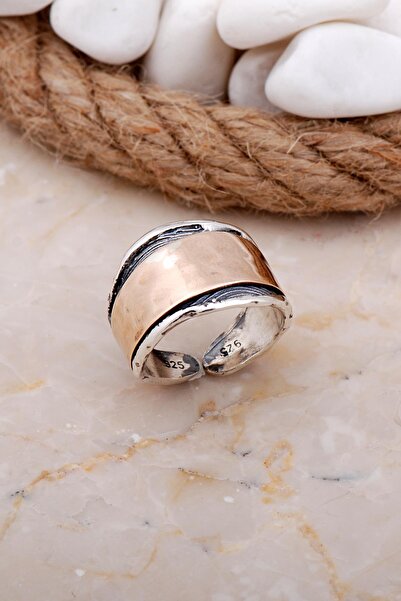 Sümer Telkari Çekiç Dövme Elişi Tasarım Gümüş Yüzük 3638