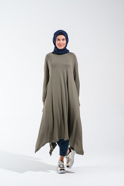 Plistre 1220_Asymmetrical Cut Hijab Tunik