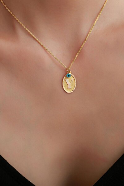 Bayar Gold 14 Ayar Altın Y Harf Nostaljik Kolye