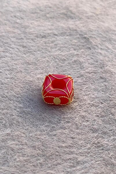 Bayar Gold Altın Bordo Büyük Boy Telkari Hülyam Boncuk