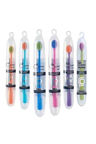 Difaş Pro Clinic Ultra Soft Toothbrush Types (assorted Colors)