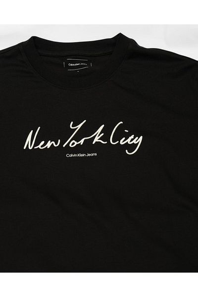 Calvin Klein Dámské tričko Regular Fit s krátkým rukávem, krátký rukáv, černé tričko J20J 224909 -Beh