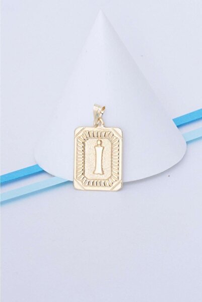 Bayar Gold 14 Ayar Altın İ Harf Vintage Kolye Ucu