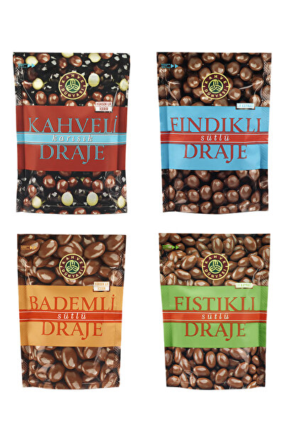 Kahve Dünyası Draje Mix 60 gr (4 Adet: Kahveli, Bademli Sütlü, Fıstıklı Sütlü, Fındıklı Sütlü)