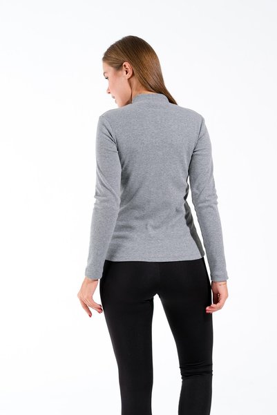 Signature Style 724102_kadın Uzun Kollu Balıkçı Yaka Kaşkorse Bodyshirt