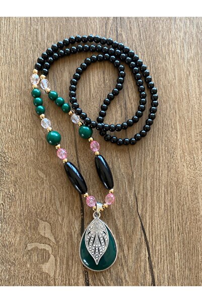 Store Green Charm Colorful Beads Mystic Style Women's Necklace