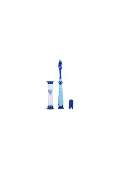 Difaş Children's Toothbrush Friendly Soft/Soft Blue with Hourglass