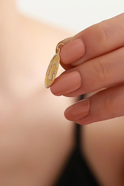 Bayar Gold 14 Ayar Altın G Harf Nostaljik Kolye Ucu