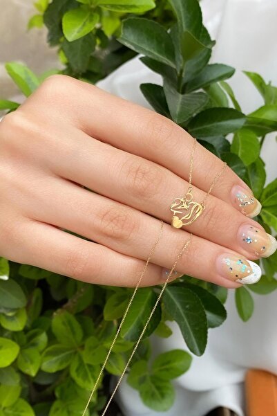 Bayar Gold Bebekli Anne Kolyesi