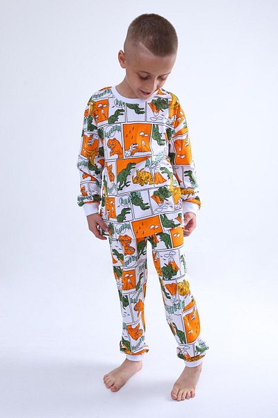 stella kids Dinosaur Print Men's Pajama Suit (100% Cotton)