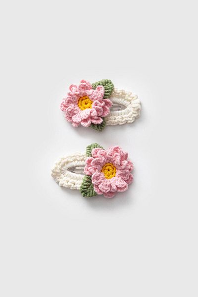 Magu Knitted Flower Buckle Set of 2