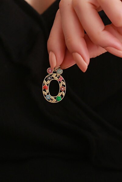 Bayar Gold 14 Ayar Altın Ö Harf Çiçek Kolye Ucu