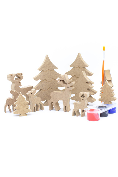 na neşeli ahşap Yılbaşı Dekor Ağacı, Süs, Noel, Kutlama Ürünleri, Çam Ağacı v...