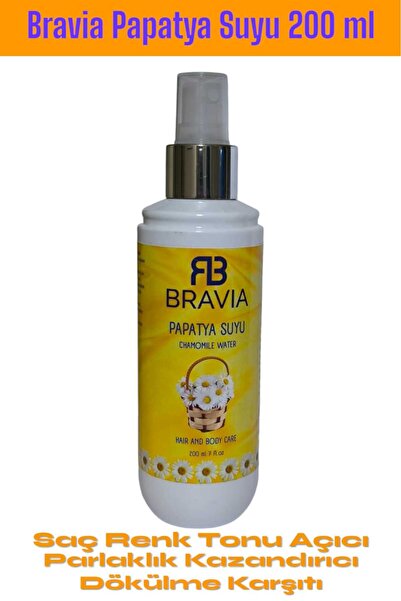 Bravia Papatya Suyu 200 ml - Saç Renk Açıcı ve Cilt Tonu Eşitleyici Bakım Suyu