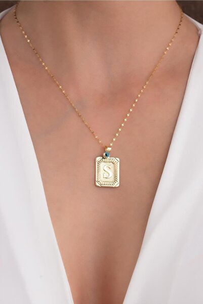 Bayar Gold 14 Ayar Altın Ş Harf Vintage Kolye