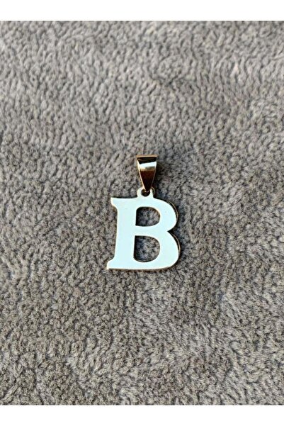Bayar Gold 14 Ayar Altın B Harf Sade Kolye Ucu