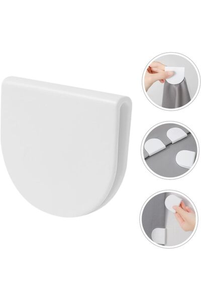 Doori duş perde tutucu sabitleyici deneme oda perdesi klipsi kendinden yapışk...