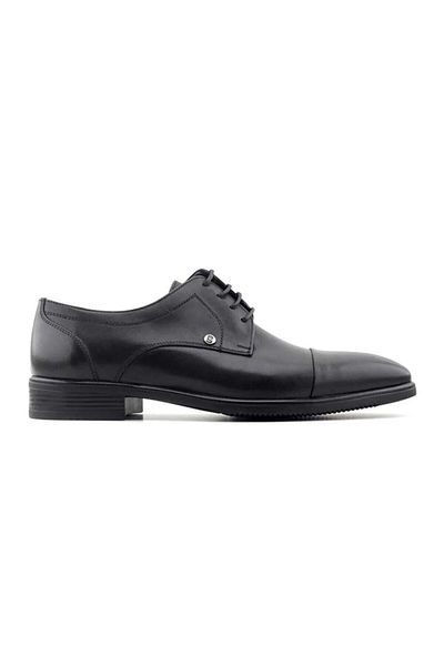 Pierre Cardin 120580 Μαύρο Λαστιχένιο Δερμάτινο Ματ