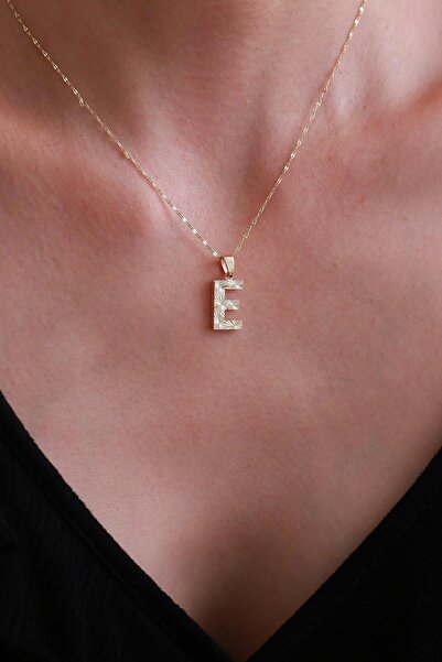 Bayar Gold 14 Ayar Altın E Harf Küçük Füzyon Kolye