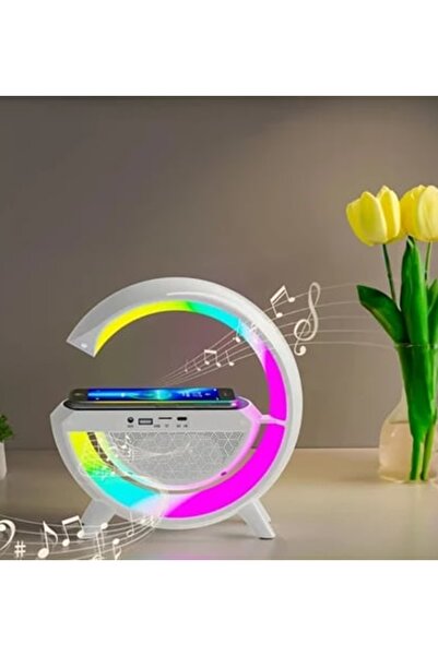 gaman G Speaker Bluetooth Hoparlör RGB Renk Geçişli Gece Lambası Usb/FM/TF/Au...