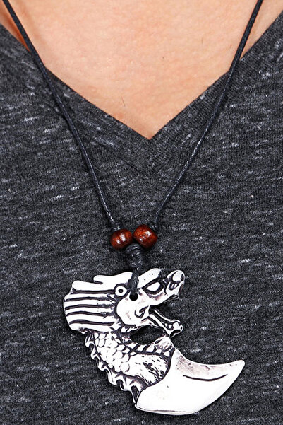 Generic Brand Dragon Paw Nail and Dragon Design Adjustable Drawstring Necklace
