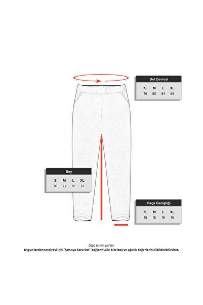 Cottonland Kadın ELLETRA Normal Kesim Polar Fleece Eşofman Alt KOYU KIRMIZI