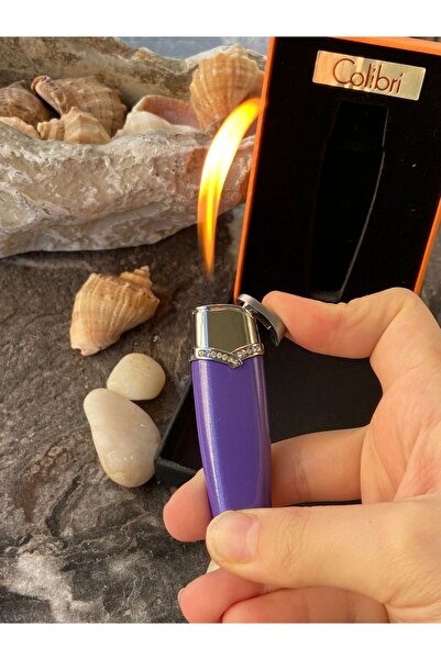 KdrElektronik Şık tasarım taş işlemeli  çakmağı gazlı çakmak