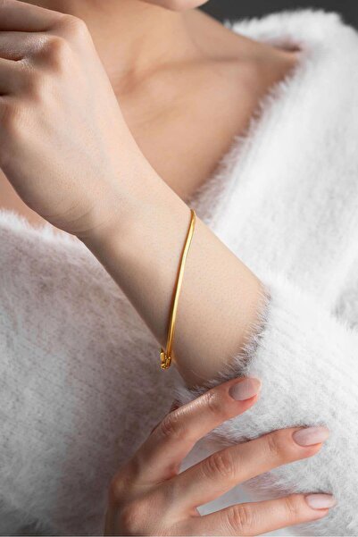 Bayar Gold 22 Ayar Balık Sırtı Bileklik