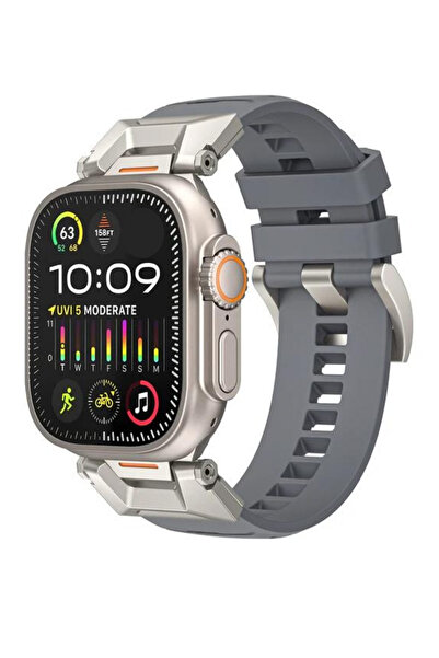 WATCHOFROYAL Apple Saat Kordonu Gri Ultra 2 49mm bant 42mm 44mm 45mm Correa b...