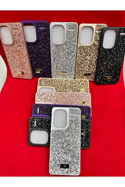 mrz Xiaomi Redmi Note 13 Pro Plus Uyumlu Parıltılı Full Taşlı Silikon Telefon...